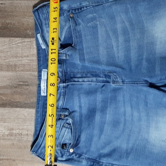 Kancan lightwash split frayed hem size 29 womens jeans - Picture 2 of 9